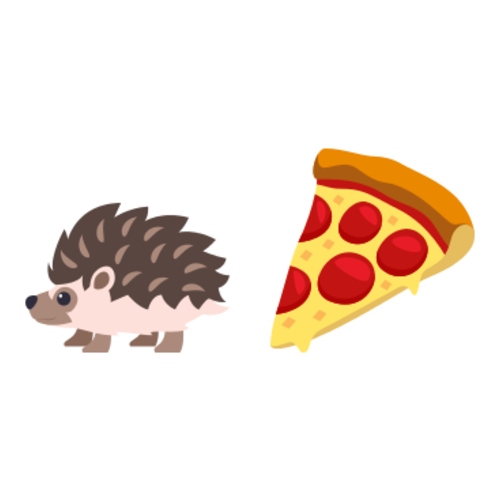 🦔🍕 Emoji Domain EmojiOne rendering