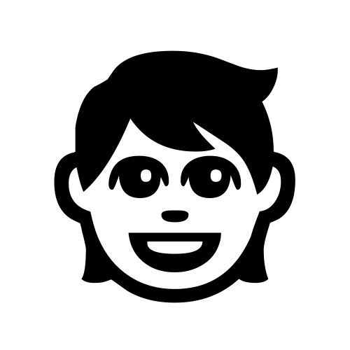 🧒 Emoji Domain black and white Symbola rendering