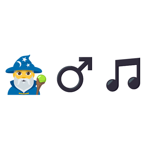 🧙♂🎵 Emoji Domain EmojiOne rendering