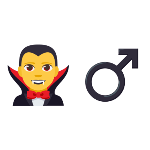 🧛♂ Emoji Domain EmojiOne rendering