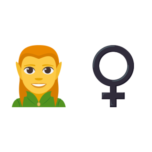 🧝♀ Emoji Domain EmojiOne rendering