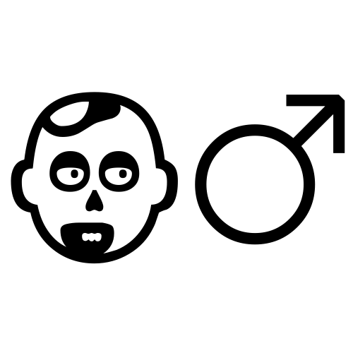 🧟‍♂ Emoji Domain black and white Symbola rendering