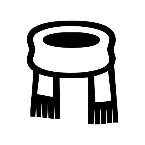 🧣 Emoji Domain black and white Symbola rendering