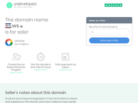 🎰.ws emoji domain screenshot
