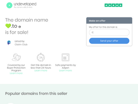 💚.to emoji domain screenshot