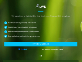 🖇.ws emoji domain screenshot
