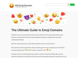 😋.ws emoji domain screenshot